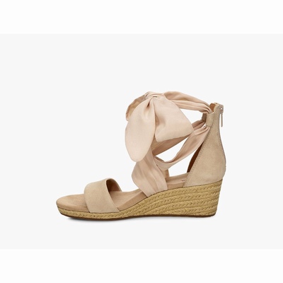 Sandálias UGG Trina Wedge Mulher Marrom | PT-AZOPF